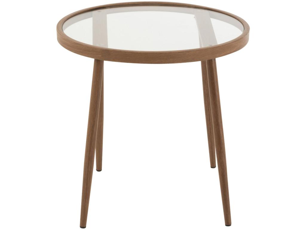 Table d'appoint Homzora en Fer - Beige