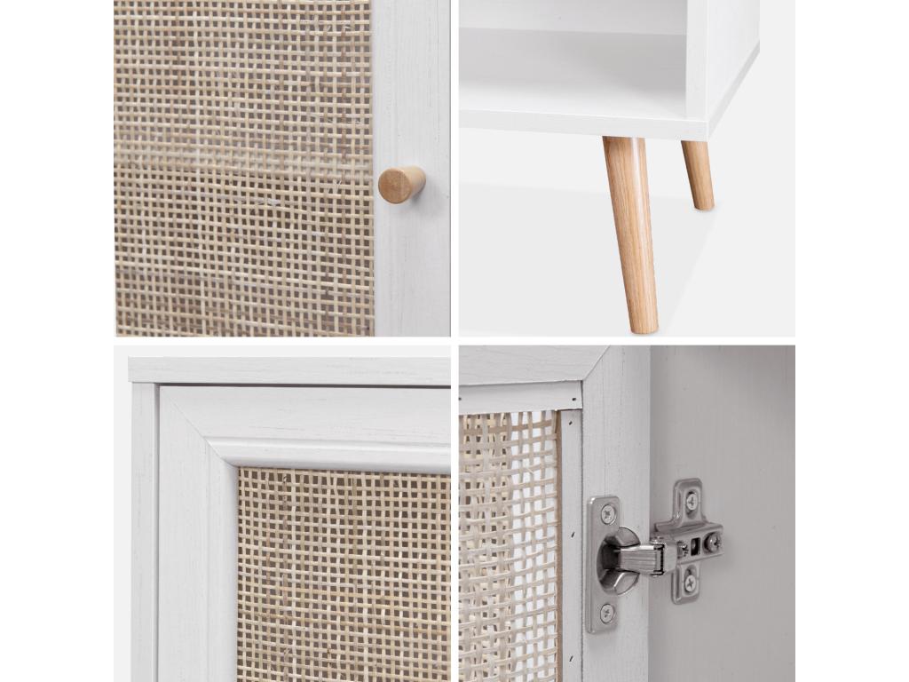 Cabinet Sideboard (White) 80X39X658CM