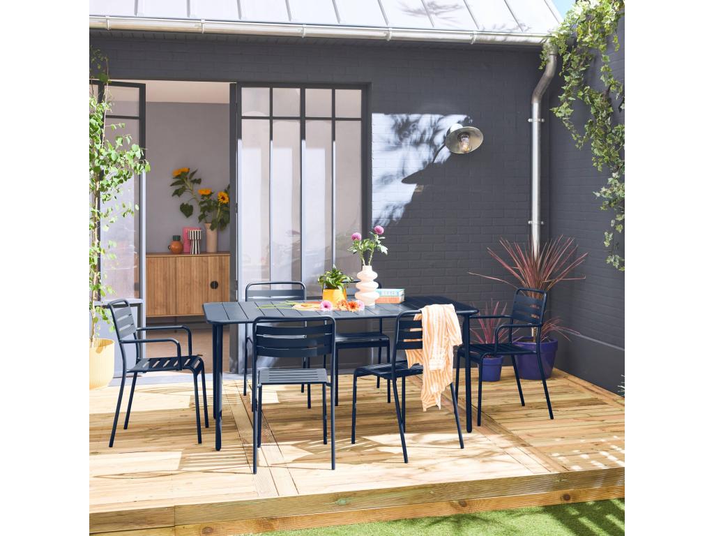 Table Garden Chairs (Blue) - Bleu nuit