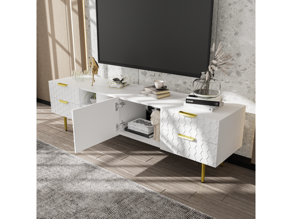 Cabinet (White) 170X403X499CM - Gray