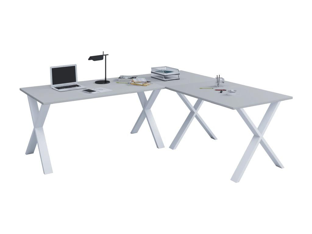 Desk Table (White) - Gray