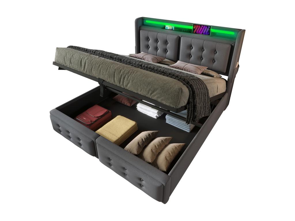 Bed (Gray) 160X200CM