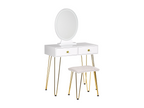 Mirror Stool (White)