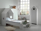 Bed Wardrobe (White)
