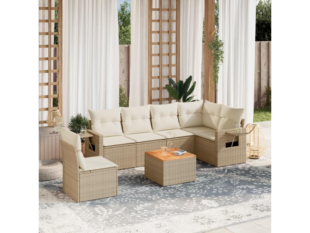 Outdoor Set Garden Cushion (Beige) amxp333871