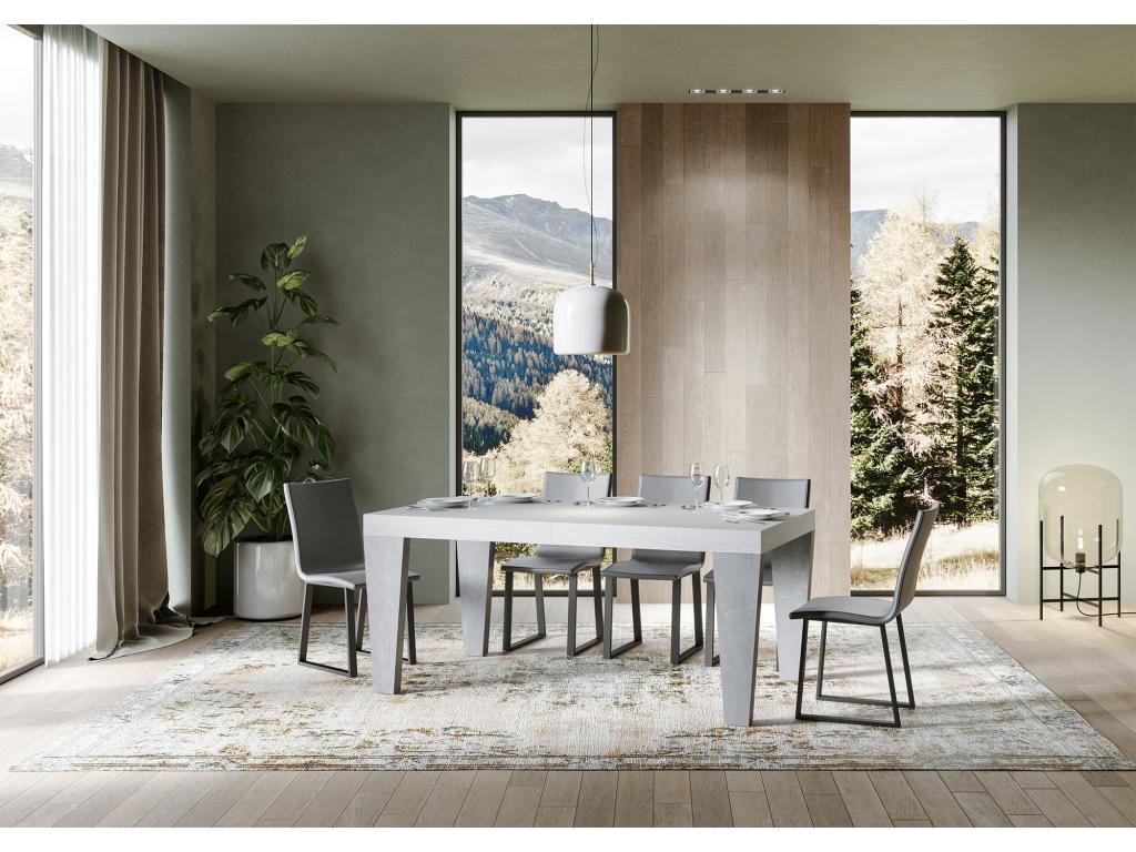 Table (White) - Blanc/Gris