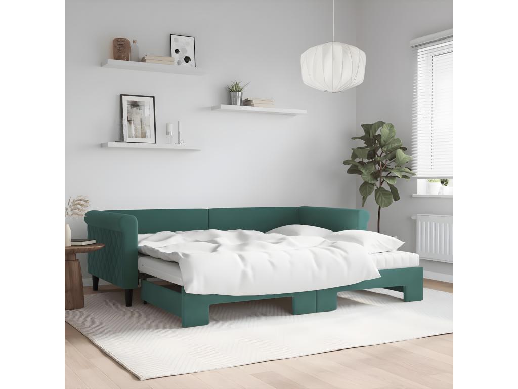 Bed Mattress (Green) 90X200CM