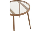 Table d'appoint Homzora en Fer - Beige