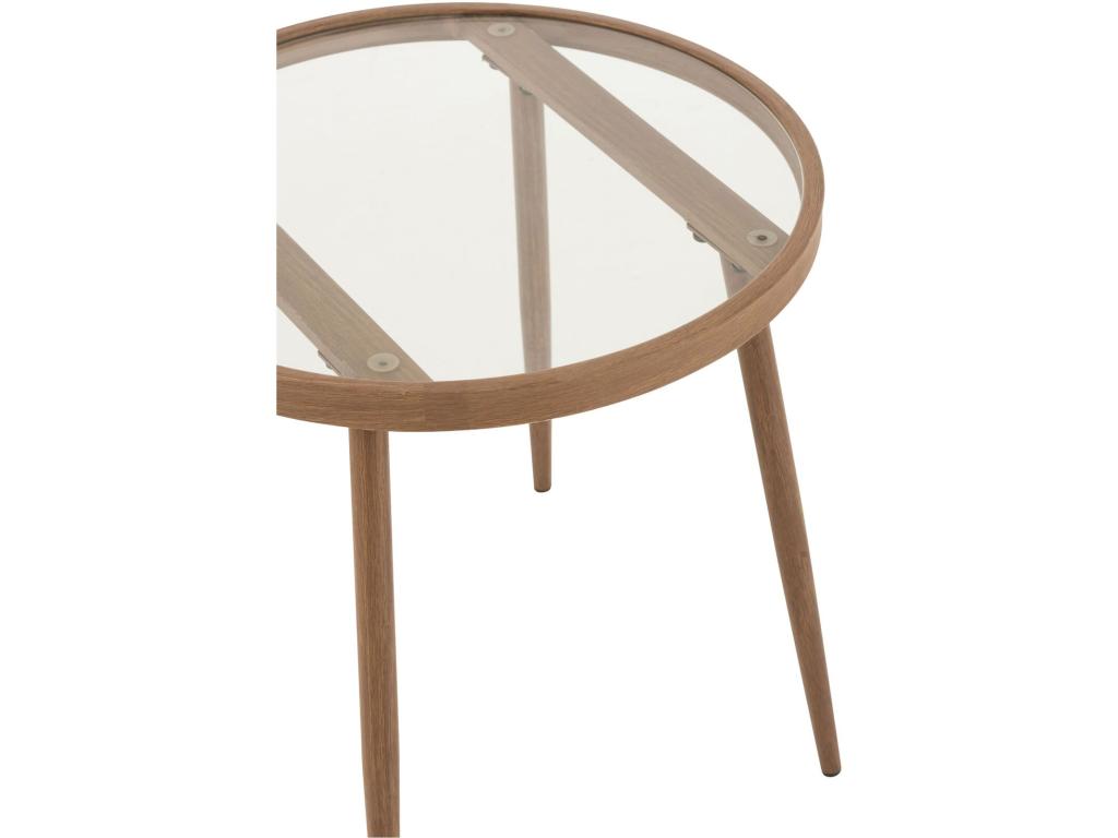 Table d'appoint Homzora en Fer - Beige