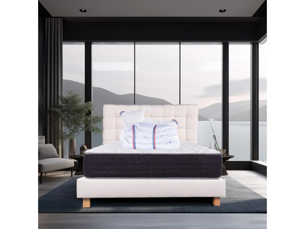 Mattress Pillow Bed (Beige) 140X190CM