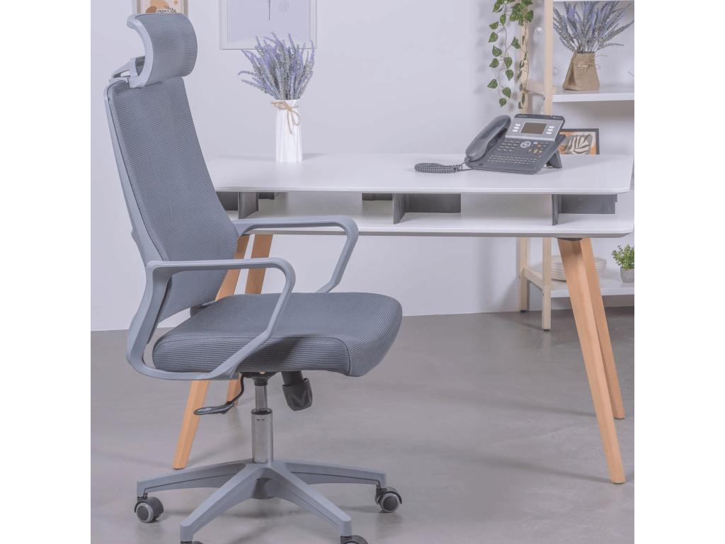 Chair Desk (Gray) - Gris anthracite