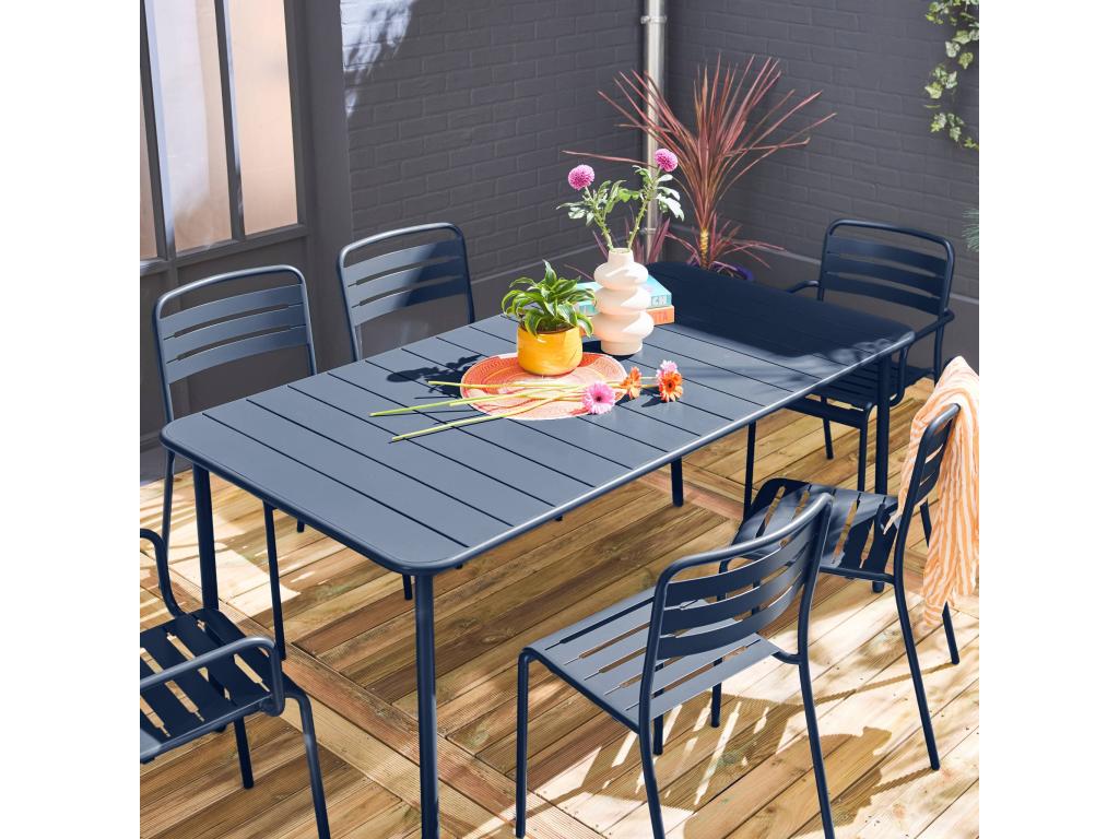 Table Garden Chairs (Blue) - Bleu nuit