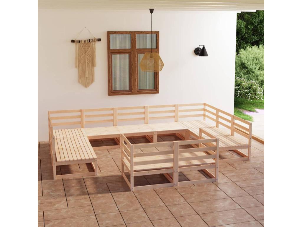Outdoor Set Garden - Brown xmpv606201