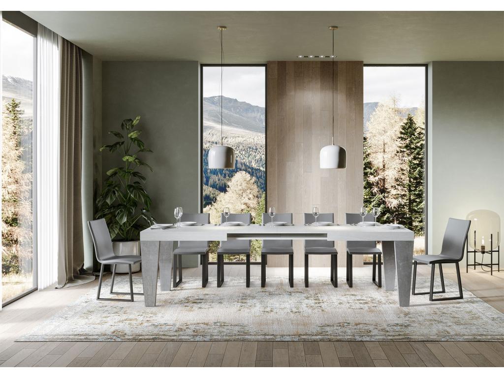 Table (White) - Blanc/Gris