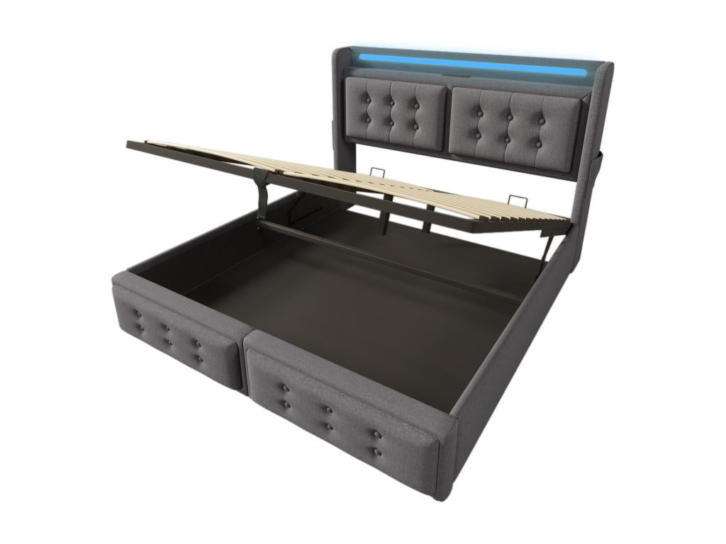 Bed (Gray) 160X200CM