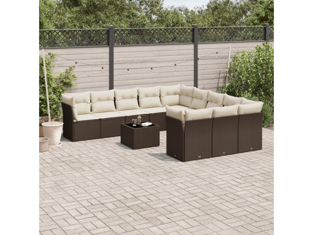 Outdoor Set Garden Cushion (Brown) luub789651