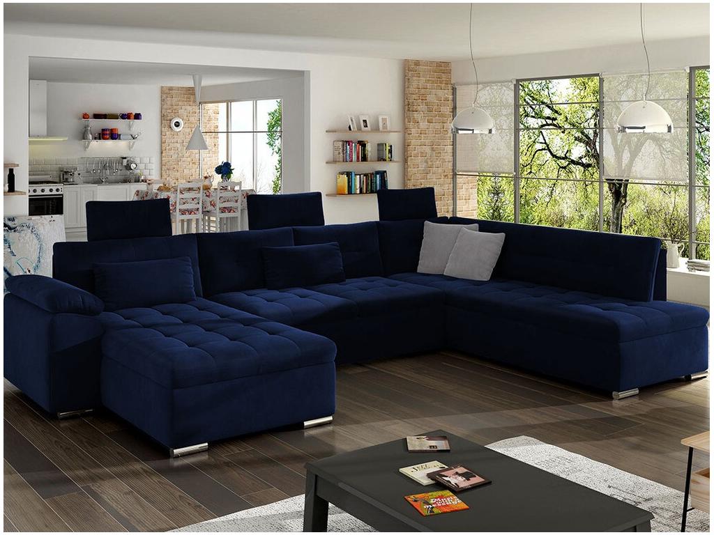 Sofa (Blue) 350X205X101CM