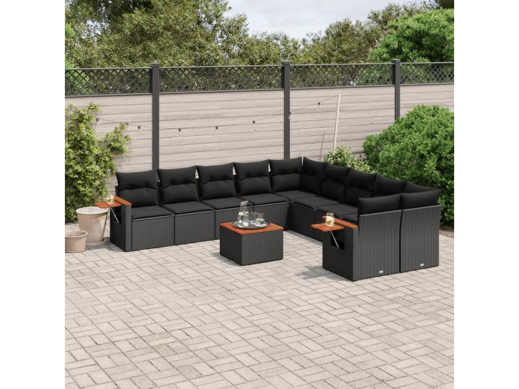 Outdoor Set Garden Cushion (Black) xioz476451