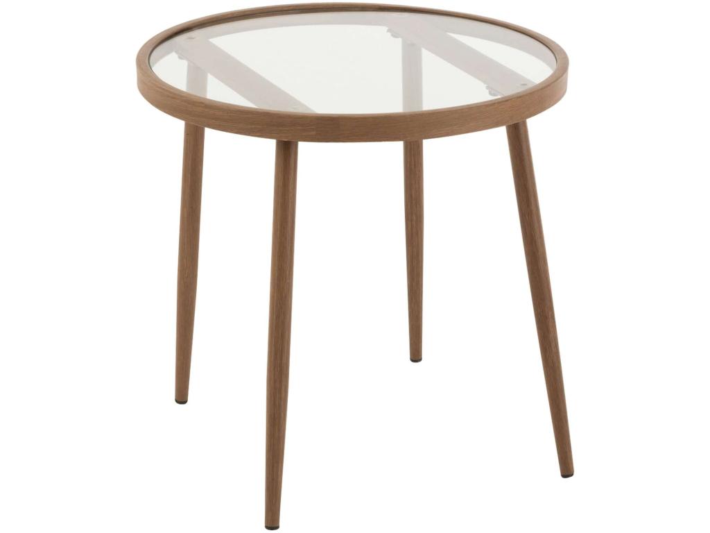 Table d'appoint Homzora en Fer - Beige