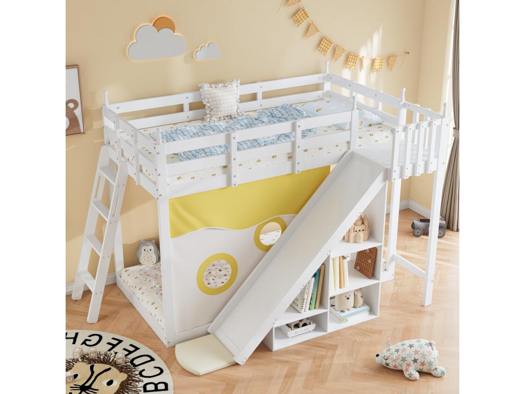 Bed Curtain (White) 90X200CM