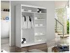 Wardrobe (White) 200X120X58CM