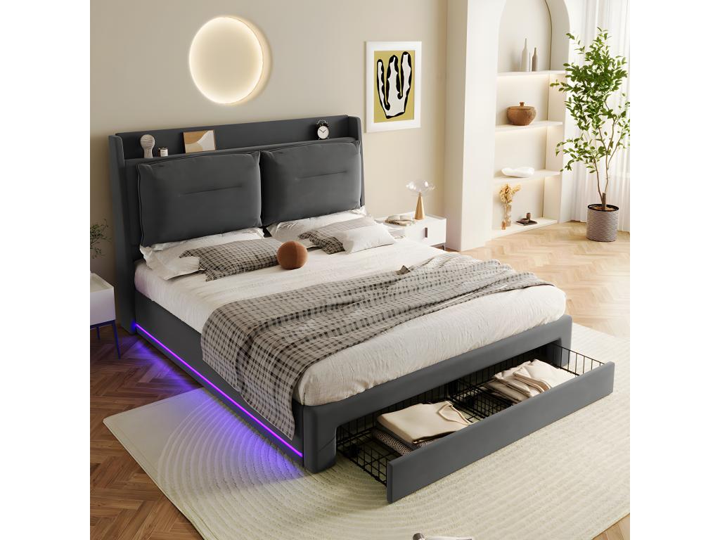 Bed (Gray) iqlu231931