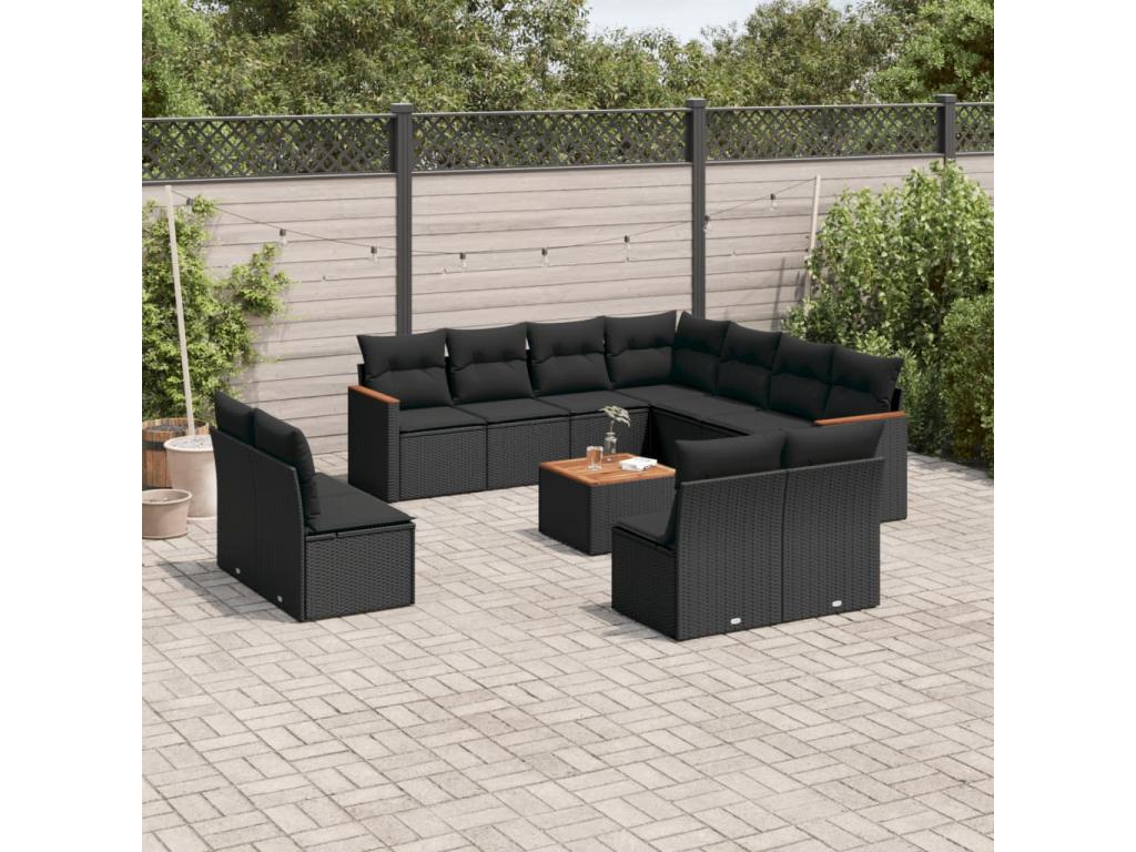 Outdoor Set Garden Cushion (Black) btlo455491