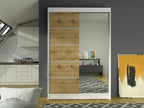 Wardrobe (White) 200X120X58CM