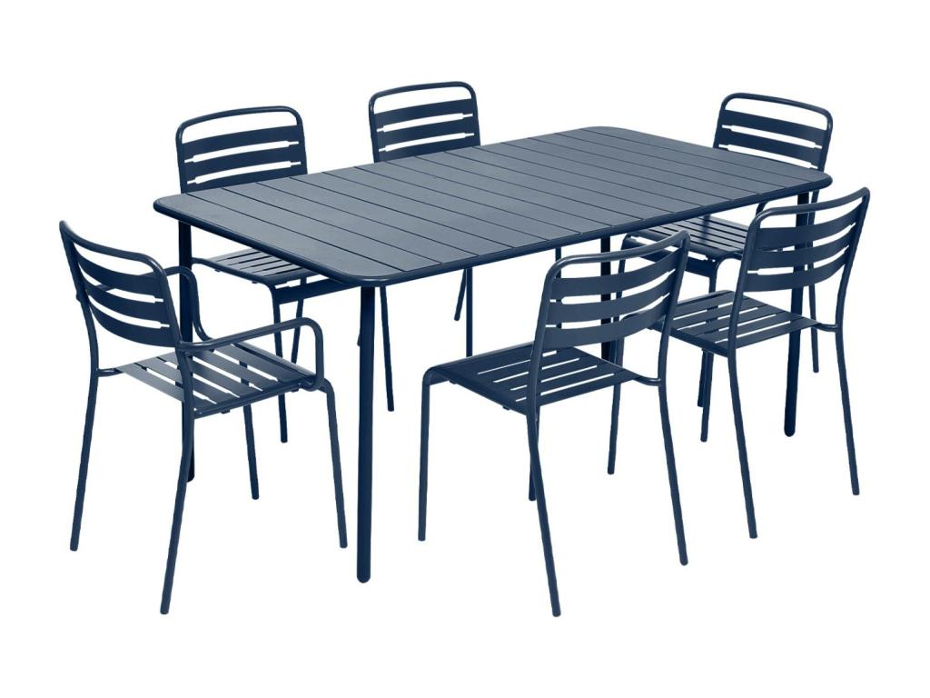 Table Garden Chairs (Blue) - Bleu nuit